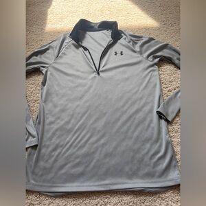 Under Armour Gray Long Sleeve Pullover medium